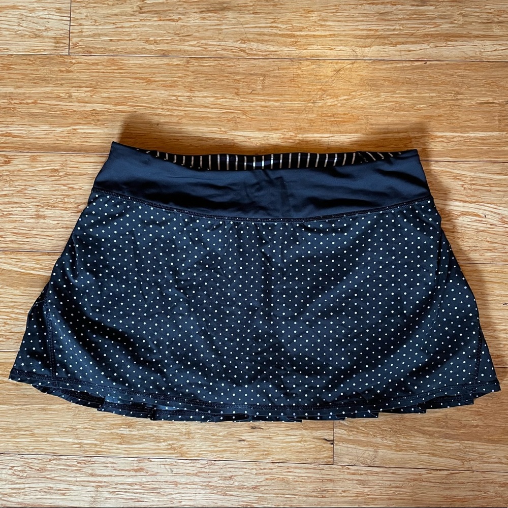 lululemon athletica Black Polka Dot Athletic Skort